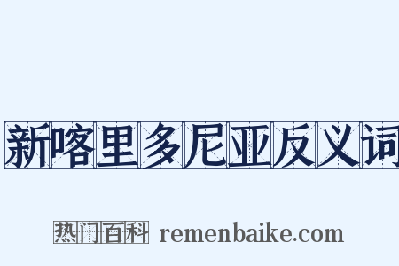 新喀里多尼亚反义词是什么意思的图片